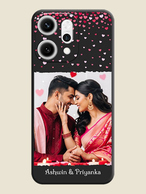 Custom Fall in Love with Your Partner on Photo On Space Black Custom Soft Matte Mobile Back Cover - Oppo Reno 14 Pro 5G