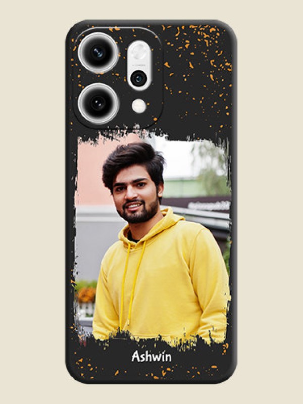 Custom Spray Free Design on Photo On Space Black Custom Soft Matte Mobile Back Cover - Oppo Reno 14 Pro 5G