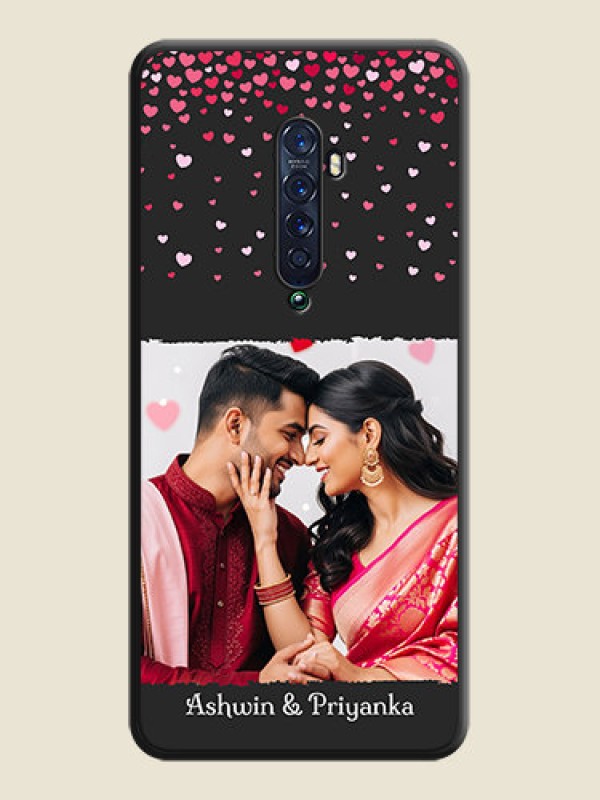 Custom Fall in Love with Your Partner on Photo on Space Black Soft Matte Phone Cover - Oppo Reno 2