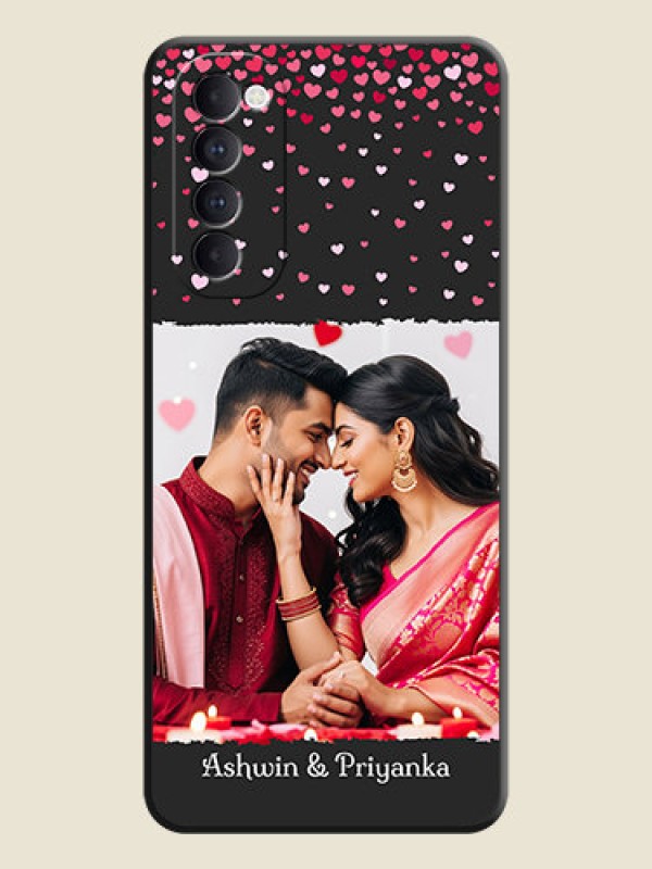 Custom Fall in Love with Your Partner  - Photo on Space Black Soft Matte Phone Cover - Oppo Reno 4 Pro
