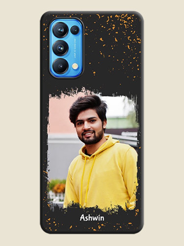 Custom Spray Free Design on Photo on Space Black Soft Matte Phone Cover - Reno 5 Pro