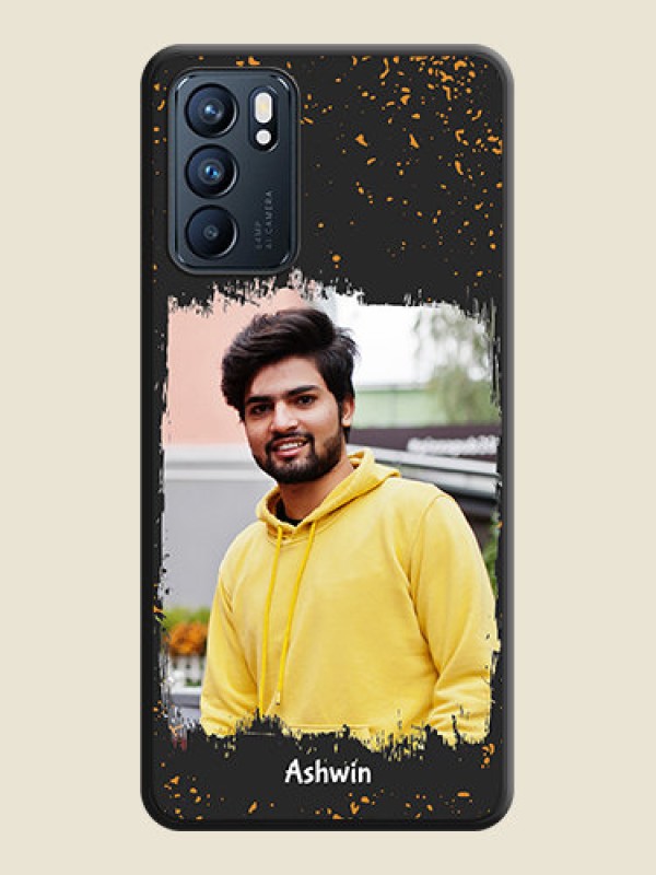 Custom Spray Free Design on Photo on Space Black Soft Matte Phone Cover - Oppo Reno 6 5G