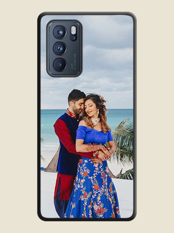 Custom Full Single Pic Upload On Space Black Personalized Soft Matte Phone Covers -Oppo Reno 6 Pro 5G
