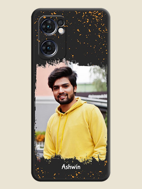 Custom Spray Free Design on Photo on Space Black Soft Matte Phone Cover - Oppo Reno 7 5G