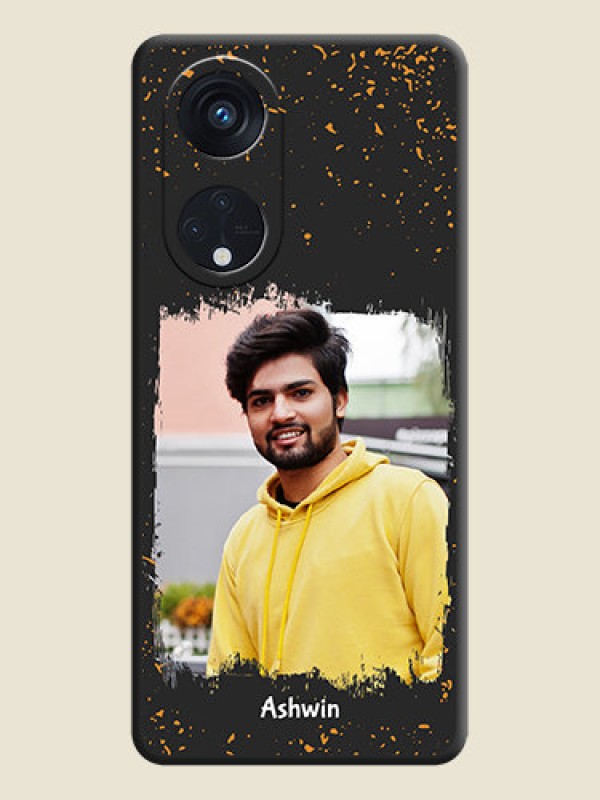 Custom Spray Free Design on Photo on Space Black Soft Matte Phone Cover - Oppo Reno 8T 5G