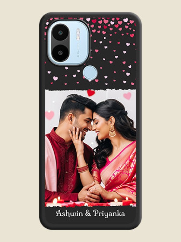 Custom Fall in Love with Your Partner  on Photo on Space Black Soft Matte Phone Cover - Poco C51