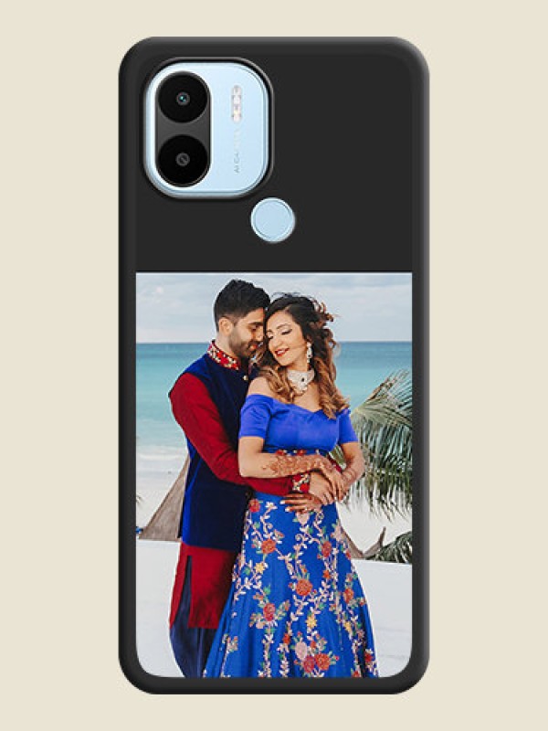 Custom Image Upload With Space Black Color On Custom Soft Matte Mobile Back Cover - Poco C51