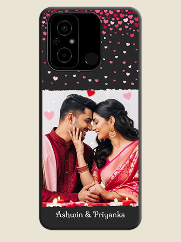 Custom Fall in Love with Your Partner  on Photo on Space Black Soft Matte Phone Cover - Poco C55
