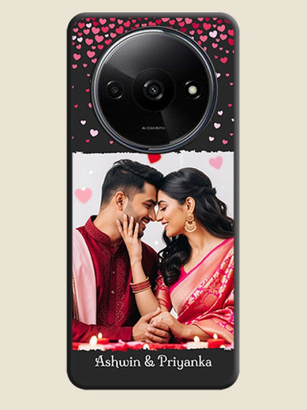 Custom Fall in Love with Your Partner - Photo on Space Black Soft Matte Phone Cover - Poco C61