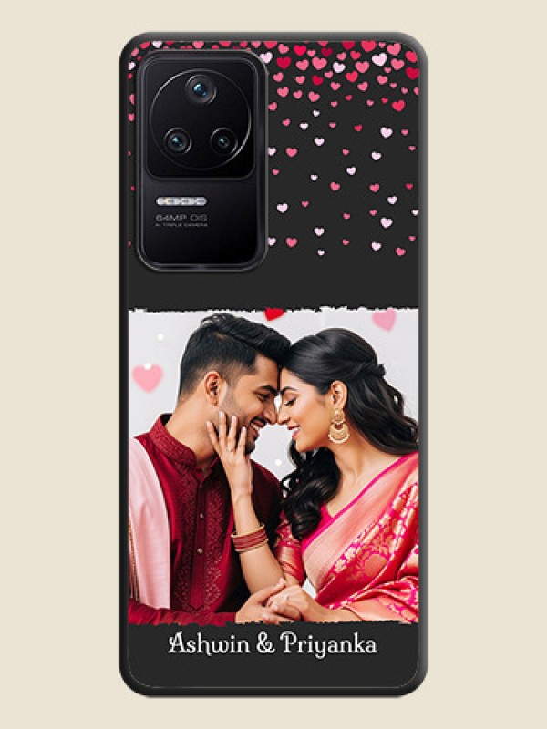 Custom Fall in Love with Your Partner  on Photo on Space Black Soft Matte Phone Cover - Poco F4 5G