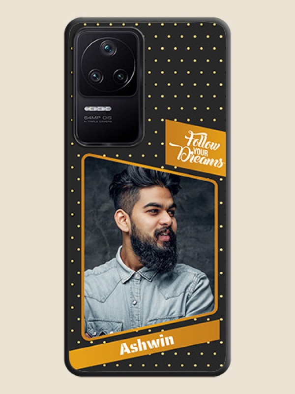 Custom Follow Your Dreams with White Dots on Space Black Custom Soft Matte Phone Cases - Poco F4 5G