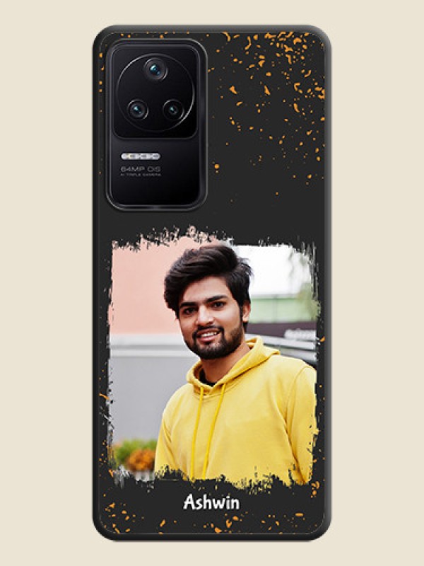 Custom Spray Free Design on Photo on Space Black Soft Matte Phone Cover - Poco F4 5G