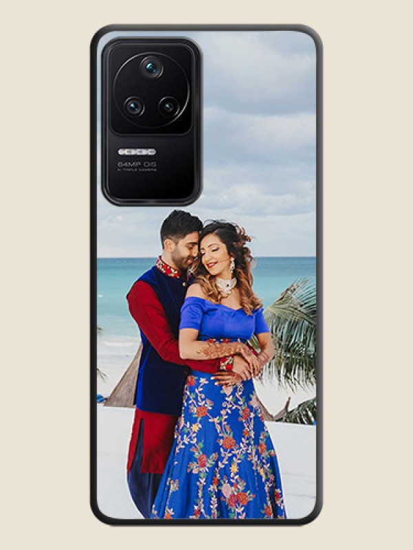 Custom Full Single Pic Upload On Space Black Personalized Soft Matte Phone Covers -Poco F4 5G