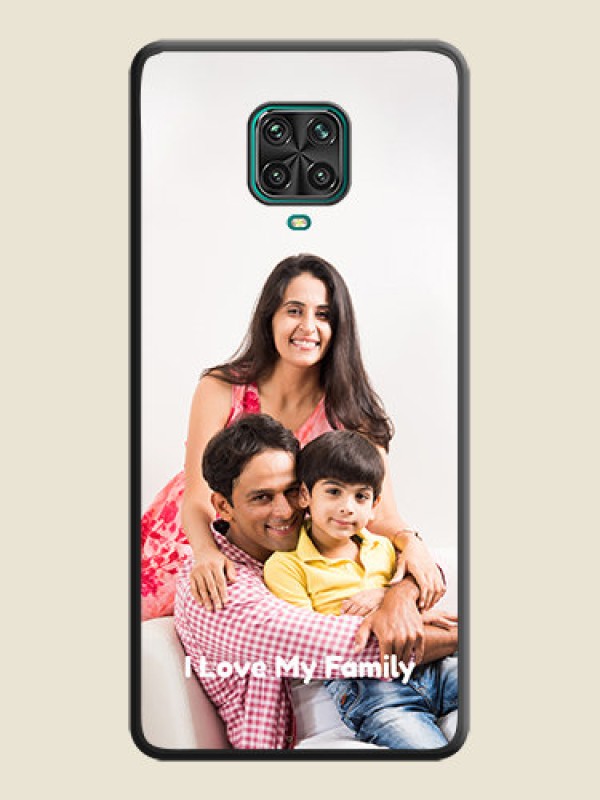 Custom Full Single Pic Upload With Text On Space Black Personalized Soft Matte Phone Covers -Poco M2 Pro