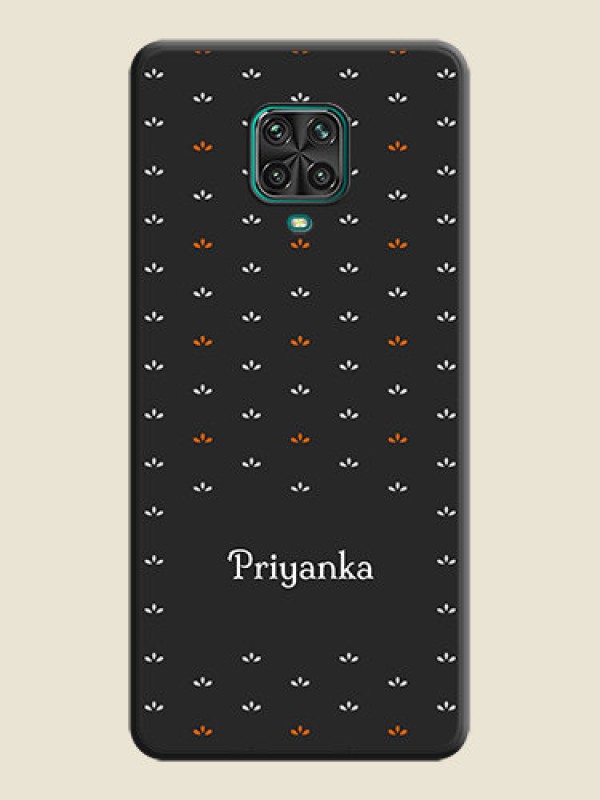 Custom Simple Pattern With Custom Text On Space Black Personalized Soft Matte Phone Covers -Poco M2 Pro