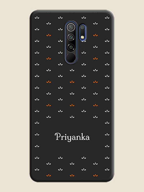 Custom Simple Pattern With Custom Text On Space Black Personalized Soft Matte Phone Covers -Poco M2 Reloaded
