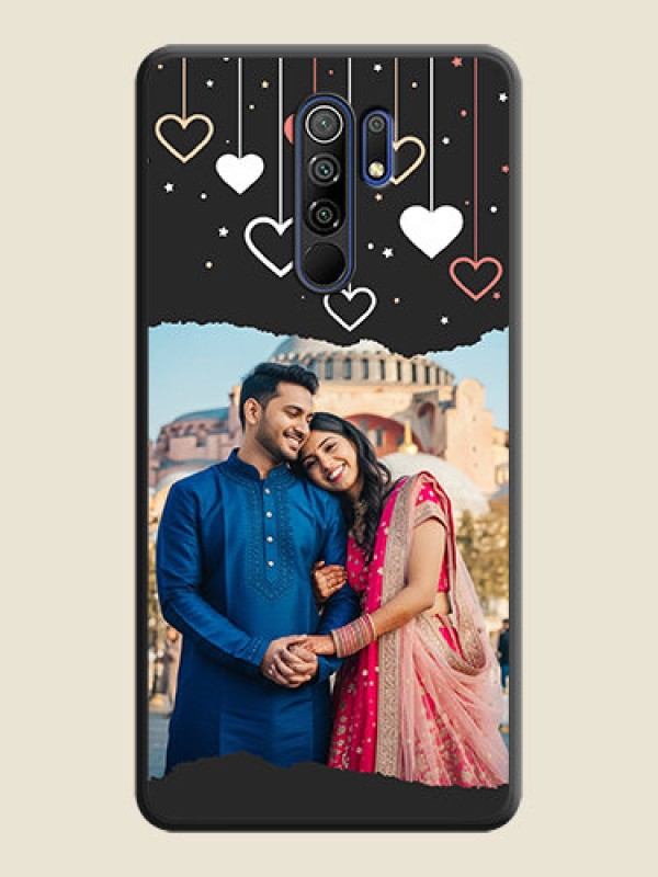 Custom Love Hangings with Splash Wave Picture on Space Black Custom Soft Matte Phone Back Cover - Poco M2