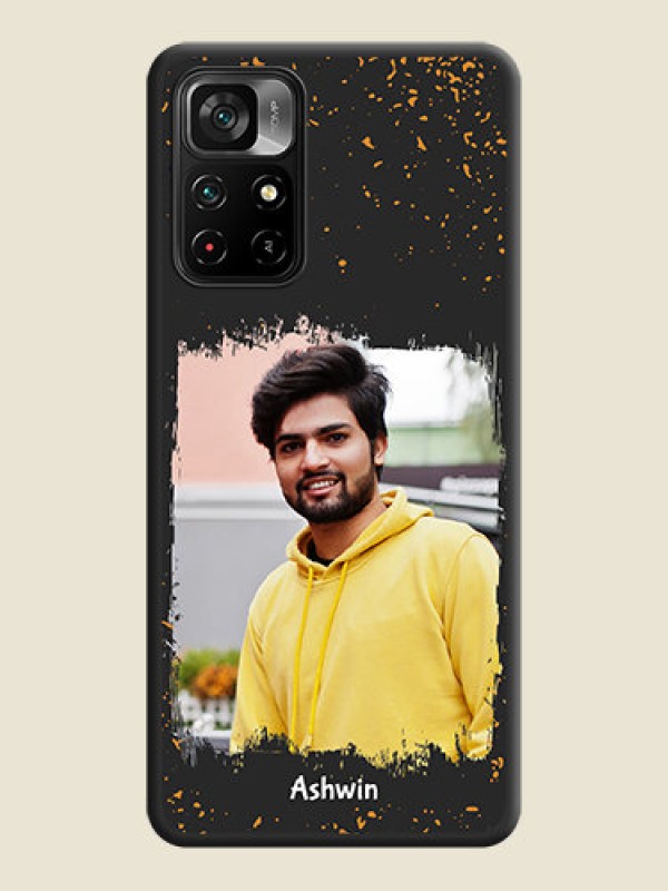 Custom Spray Free Design on Photo on Space Black Soft Matte Phone Cover - Poco M4 Pro 5G