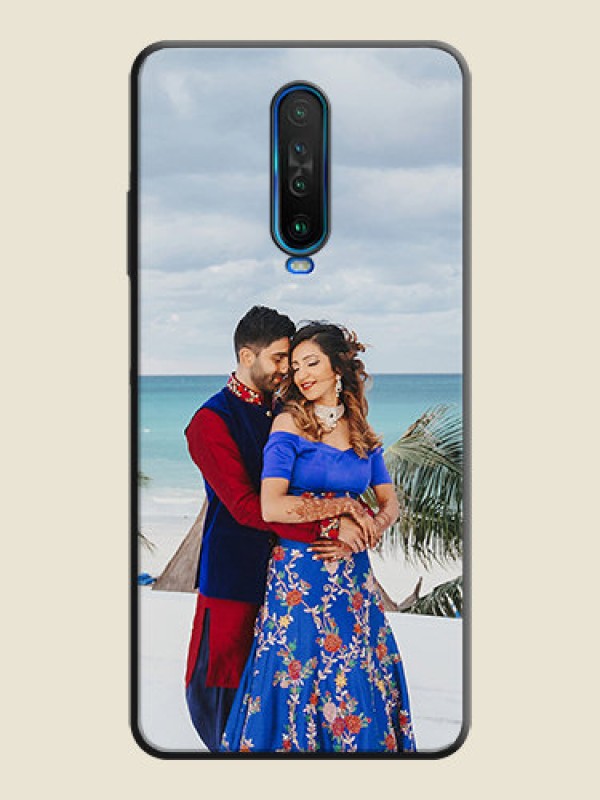 Custom Full Single Pic Upload On Space Black Personalized Soft Matte Phone Covers -Poco X2