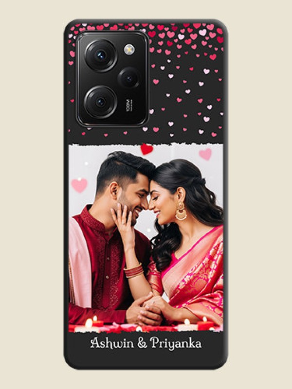 Custom Fall in Love with Your Partner  - Photo on Space Black Soft Matte Phone Cover -Poco X5 Pro 5G
