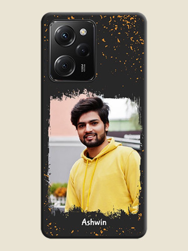 Custom Spray Free Design - Photo on Space Black Soft Matte Phone Cover -Poco X5 Pro 5G