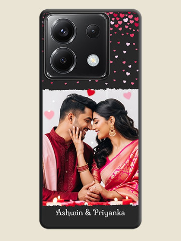 Custom Fall in Love with Your Partner - Photo on Space Black Soft Matte Phone Cover - Poco X6 5G