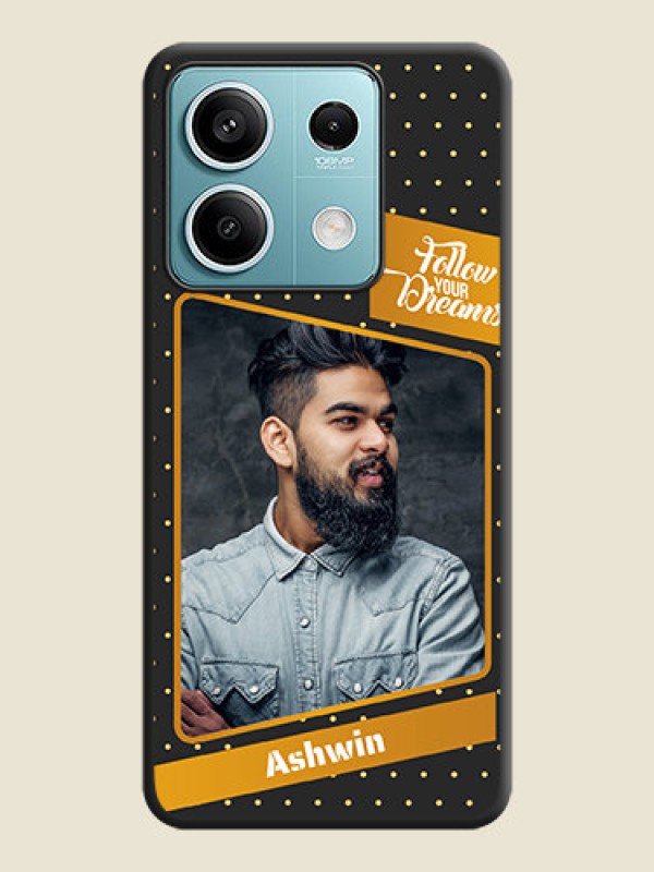 Custom Follow Your Dreams with White Dots on Space Black Custom Soft Matte Phone Cases - Poco X6 Neo 5G