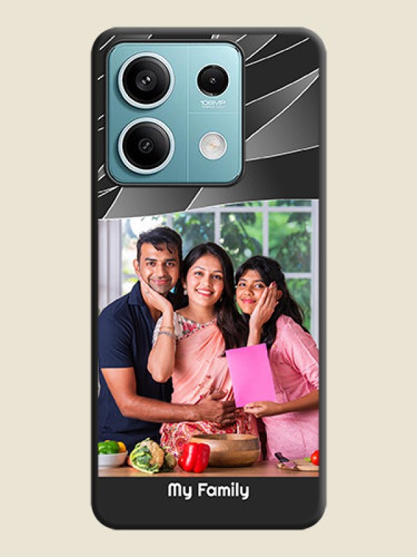 Custom Mixed Wave Lines - Photo on Space Black Soft Matte Mobile Cover - Poco X6 Neo 5G