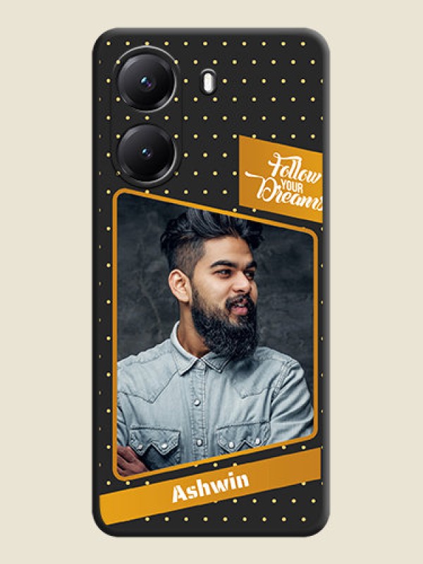 Custom Follow Your Dreams with White Dots On Space Black Custom Soft Matte Mobile Back Cover - Poco X7 Pro 5G