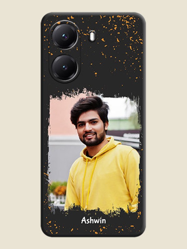 Custom Spray Free Design on Photo On Space Black Custom Soft Matte Mobile Back Cover - Poco X7 Pro 5G