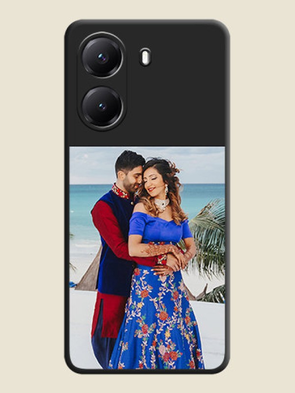 Custom Image Upload With Space Black Color On Custom Soft Matte Mobile Back Cover - Poco X7 Pro 5G