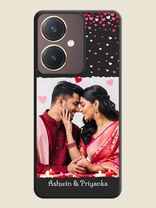 Custom Fall in Love with Your Partner - Photo on Space Black Soft Matte Phone Cover - Vivo Y27