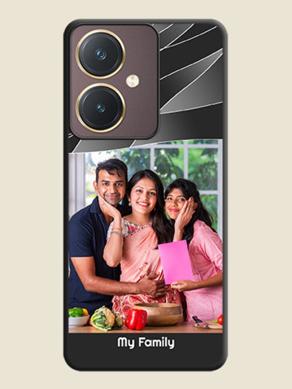 Custom Mixed Wave Lines - Photo on Space Black Soft Matte Mobile Cover - Vivo Y27