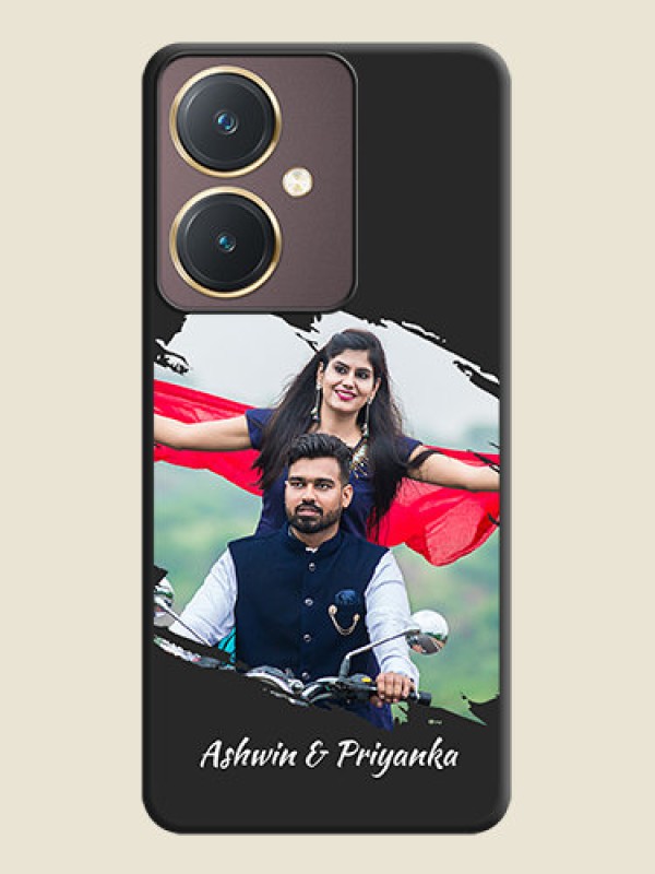 Custom Grunge Brush Strokes - Photo on Space Black Soft Matte Back Cover - Vivo Y27