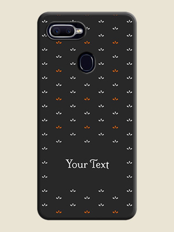 Custom Simple Pattern With Custom Text On Space Black Personalized Soft Matte Phone Covers -Oppo A12 - alternate view