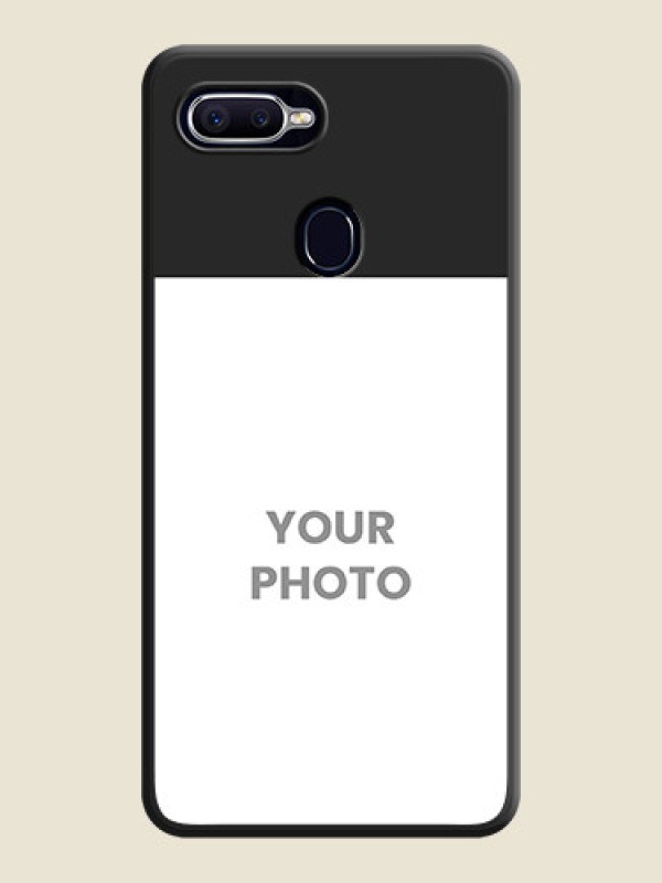 Custom Image Upload With Space Black Color On Custom Soft Matte Mobile Back Cover - Oppo A12 - alternate view