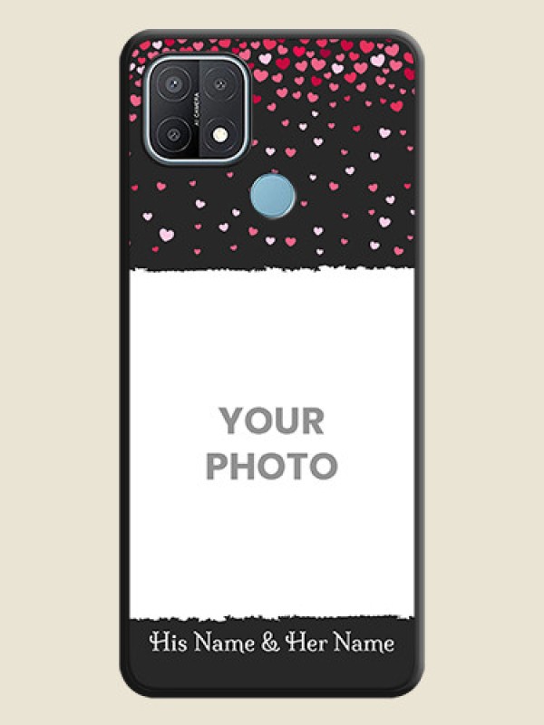 Custom Fall in Love with Your Partner on Photo on Space Black Soft Matte Phone Cover - Oppo A15 - alternate view