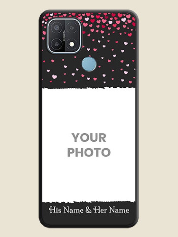 Custom Fall in Love with Your Partner on Photo on Space Black Soft Matte Phone Cover - Oppo A15s - alternate view
