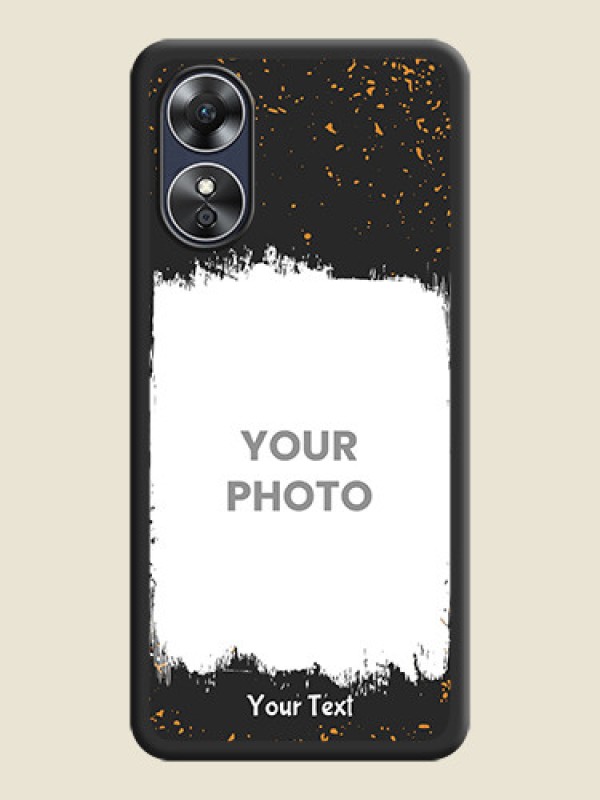 Custom Spray Free Design on Photo on Space Black Soft Matte Phone Cover - Oppo A17 - alternate view