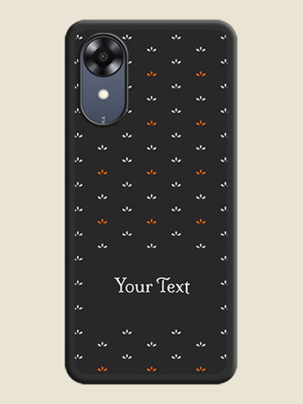 Custom Simple Pattern With Custom Text On Space Black Personalized Soft Matte Phone Covers -Oppo A17K - alternate view
