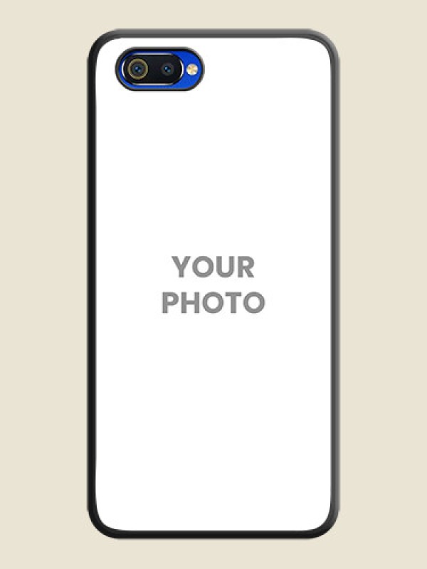 Custom Full Single Pic Upload On Space Black Personalized Soft Matte Phone Covers -Oppo A1K - alternate view