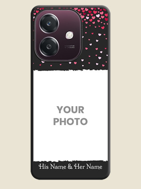 Custom Fall in Love with Your Partner on Photo On Space Black Custom Soft Matte Mobile Back Cover - Oppo A3 5G - alternate view