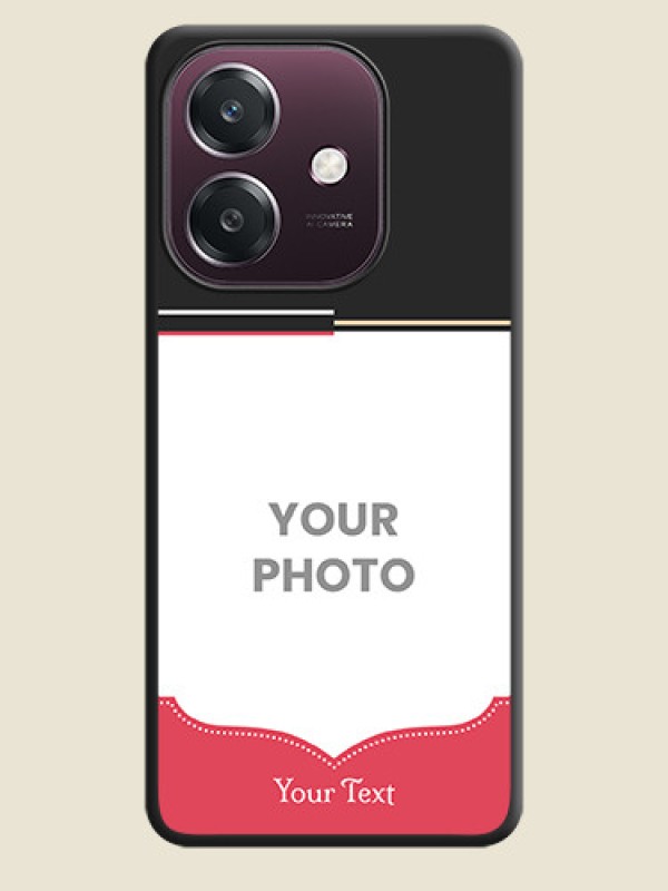 Custom Classic Plain Design with Name On Space Black Custom Soft Matte Mobile Back Cover - Oppo A3 5G - alternate view