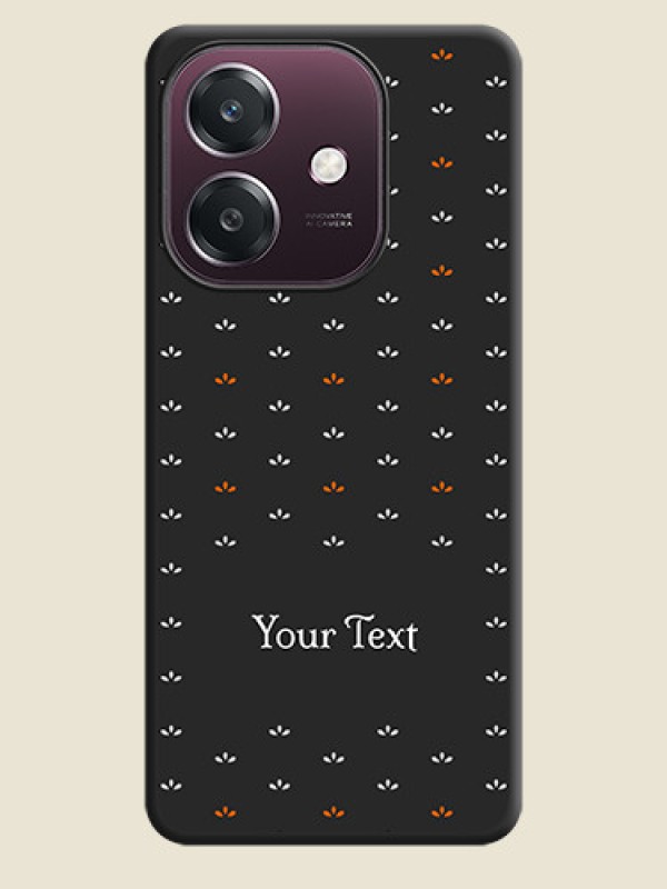 Custom Simple Pattern With Custom Text On Space Black Custom Soft Matte Mobile Back Cover - Oppo A3 5G - alternate view