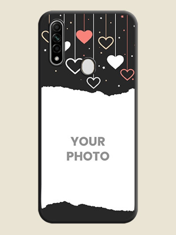 Custom Love Hangings with Splash Wave Picture on Space Black Custom Soft Matte Phone Back Cover - Oppo A31 - alternate view