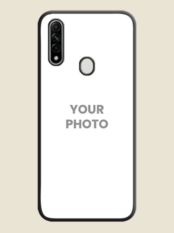 Custom Full Single Pic Upload On Space Black Personalized Soft Matte Phone Covers -Oppo A31 - alternate view