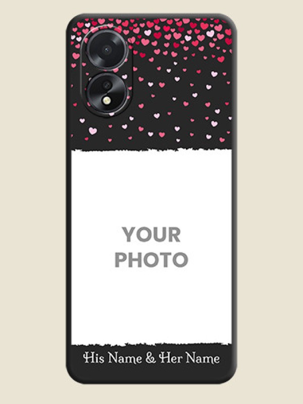 Custom Fall in Love with Your Partner - Photo on Space Black Soft Matte Phone Cover - Oppo A38 - alternate view