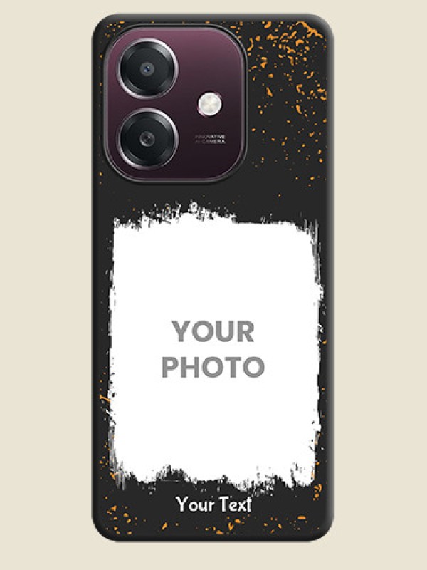 Custom Spray Free Design on Photo On Space Black Custom Soft Matte Mobile Back Cover - Oppo A3X 4G - alternate view