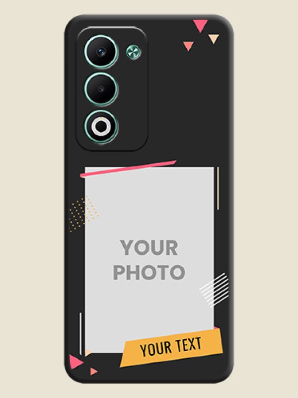 Custom Photo Frame with Triangle Small Dots on Photo On Space Black Custom Soft Matte Mobile Back Cover - Oppo A5 5G - alternate view