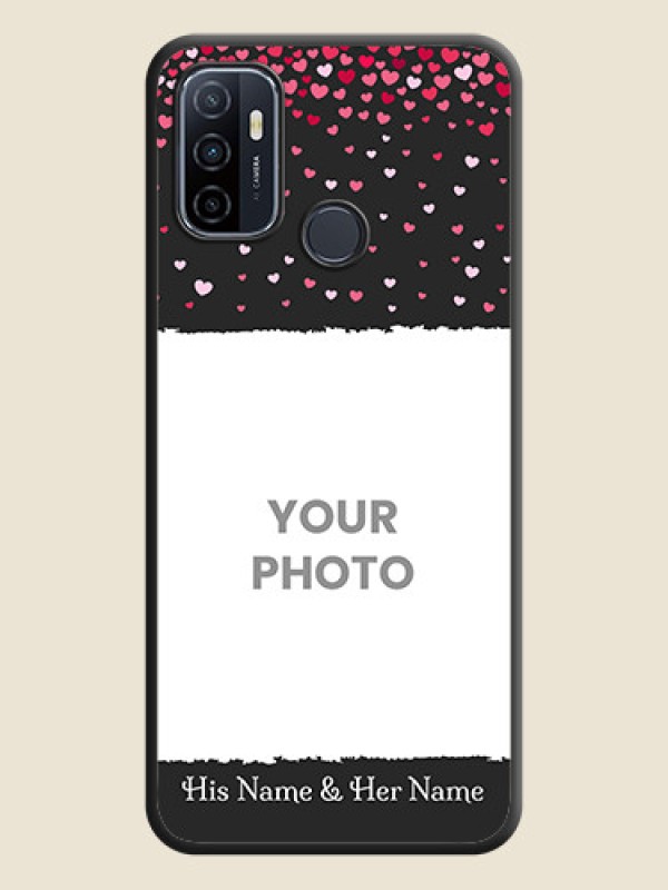 Custom Fall in Love with Your Partner  on Photo on Space Black Soft Matte Phone Cover - Oppo A53 2020 - alternate view